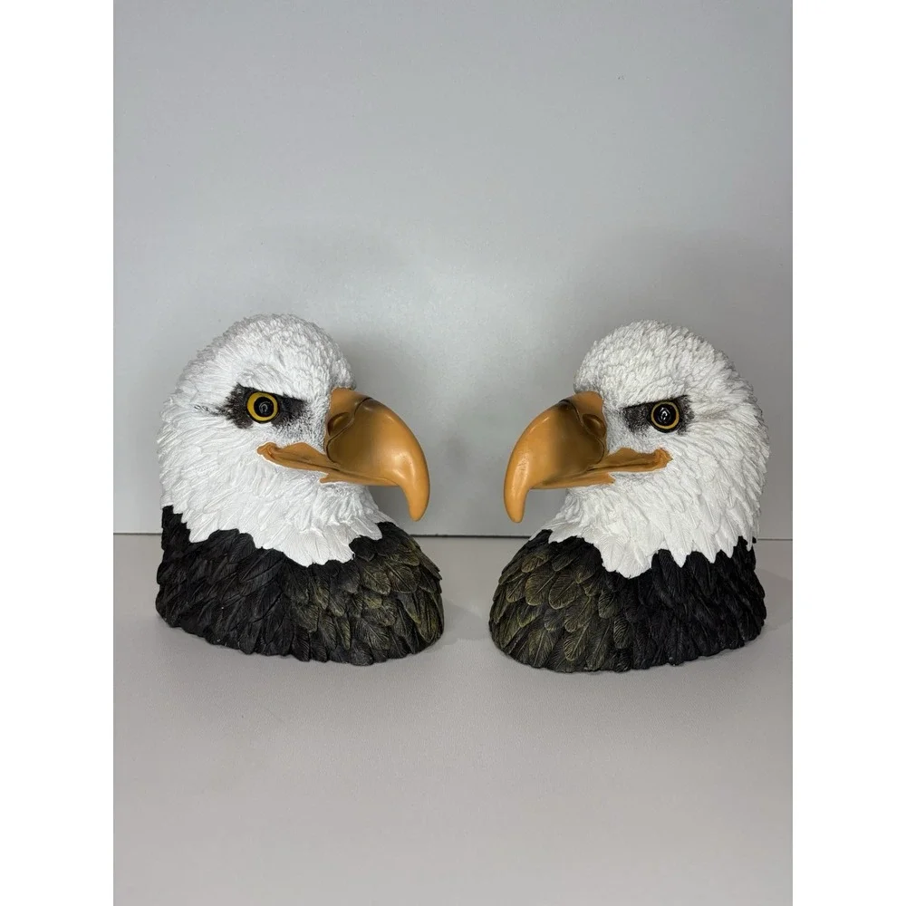 Bald Eagle Head BOOKENDS Heavy USA Freedom‎ Patriotic